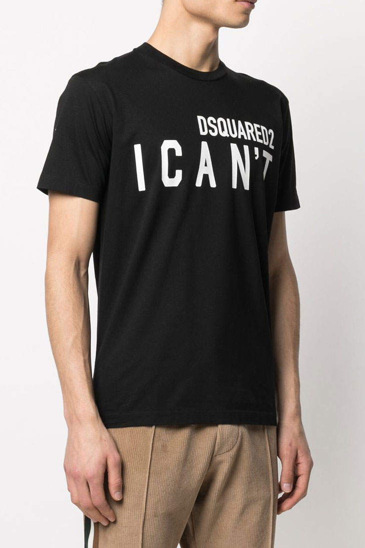 Футболка Dsquared2 "I can't" с логотипом