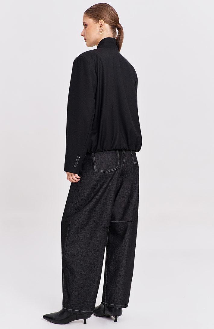 Жакет с объемными рукавами