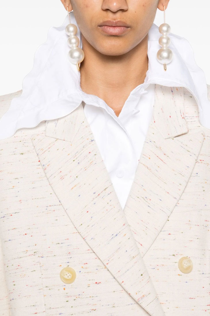 Жакет в мелкую точку