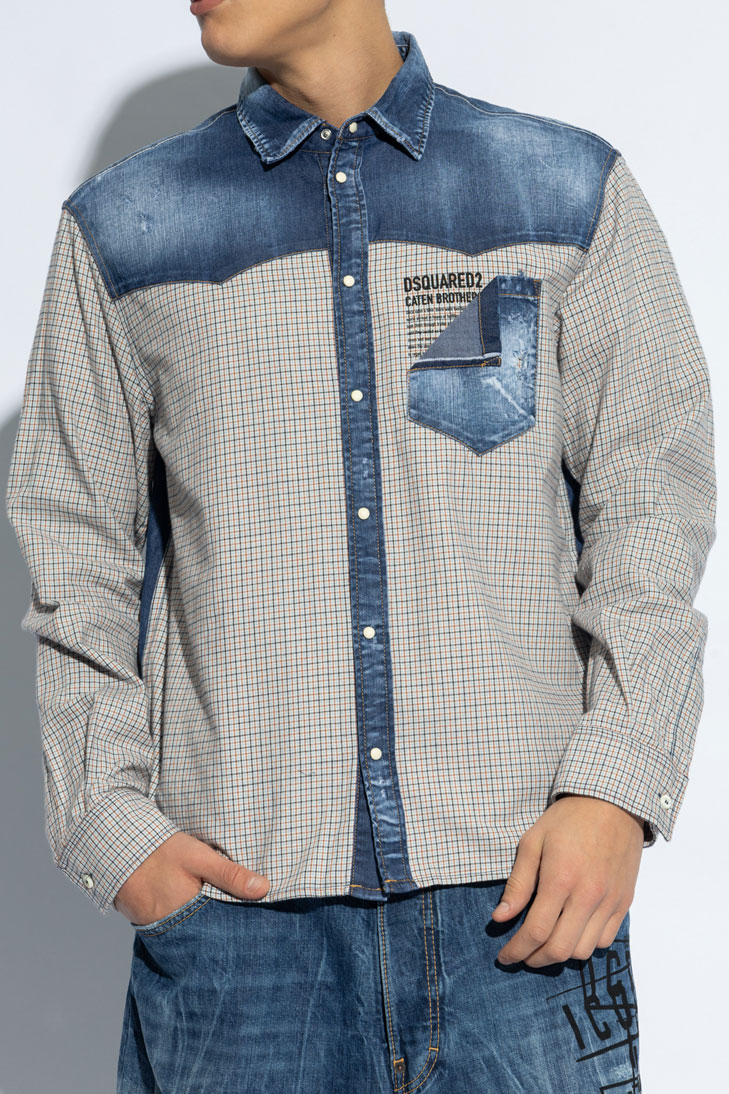 Комбинированная рубашка