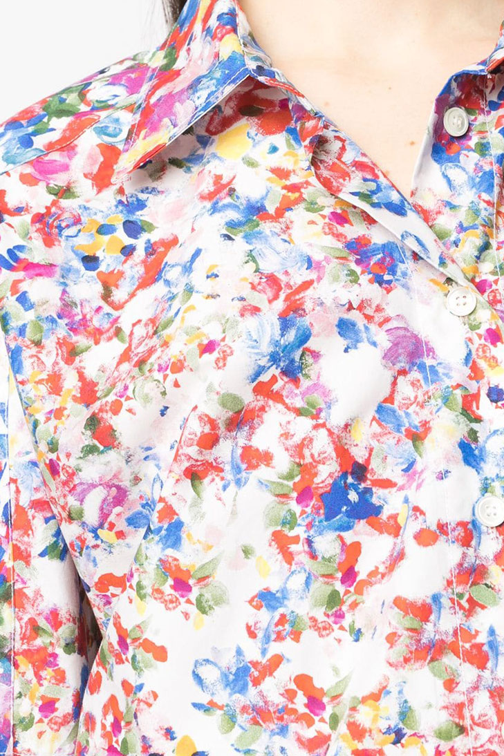 Рубашка Philosophy Di Lorenzo Serafini  с цветочным принтом