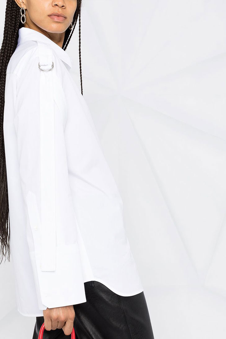 Рубашка Helmut Lang с длинными рукавами и пряжками 