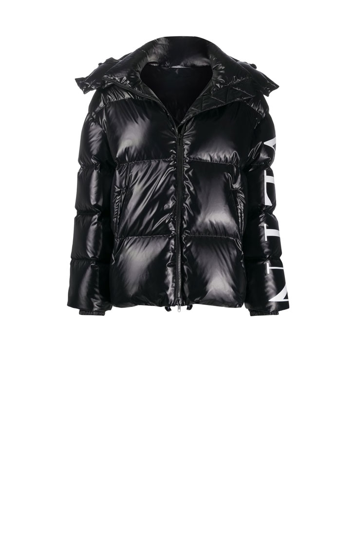 Пуховик  VALENTINO с лого на рукаве