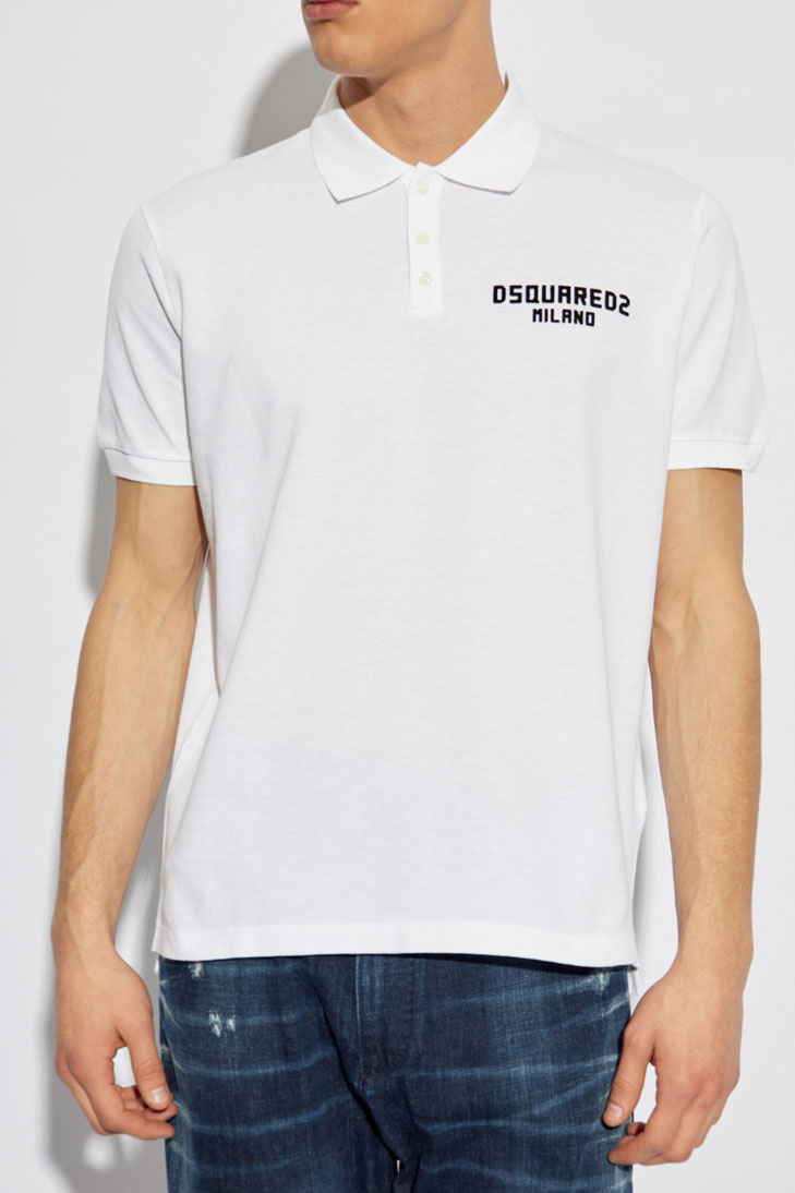 поло с вышитым логотипом