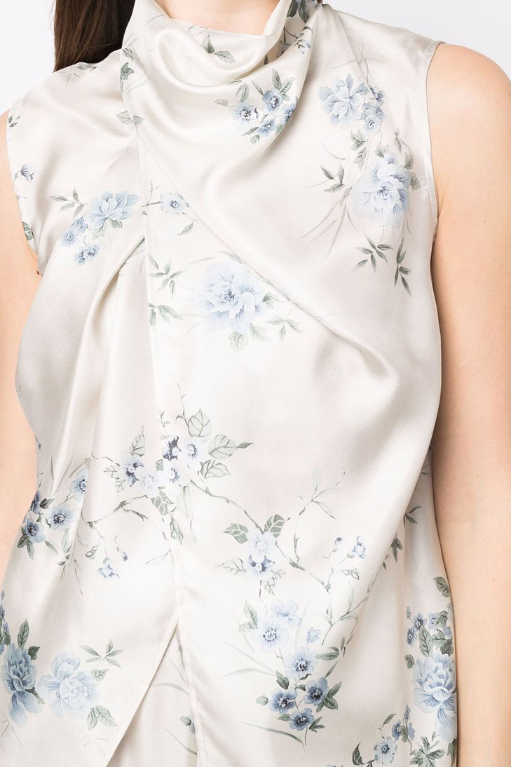 Блузка ERIKA CAVALLINI в цветочный принт