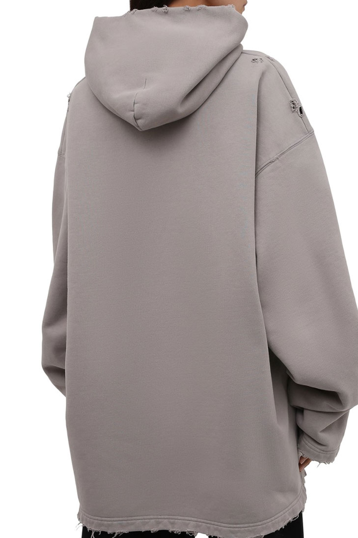 Худи Balenciaga оверсайз с логотипом