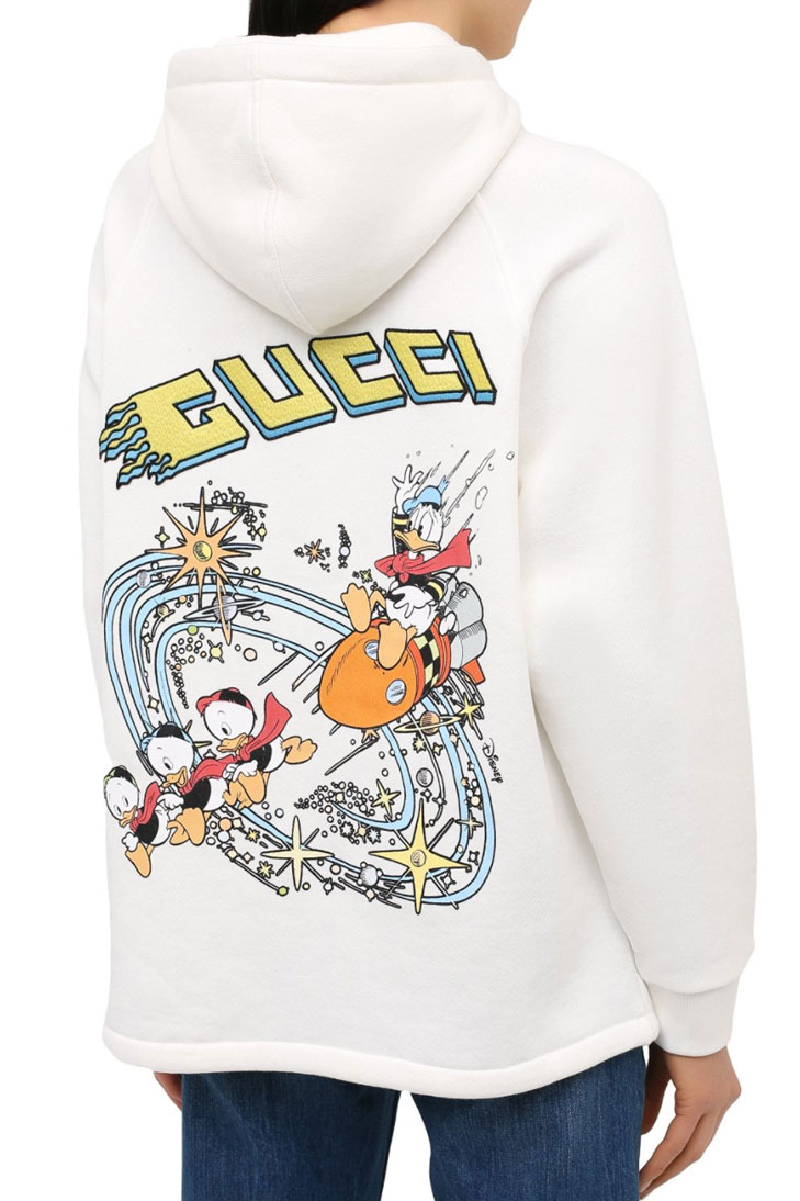 Хлопковое худи GUCCI на кулиске