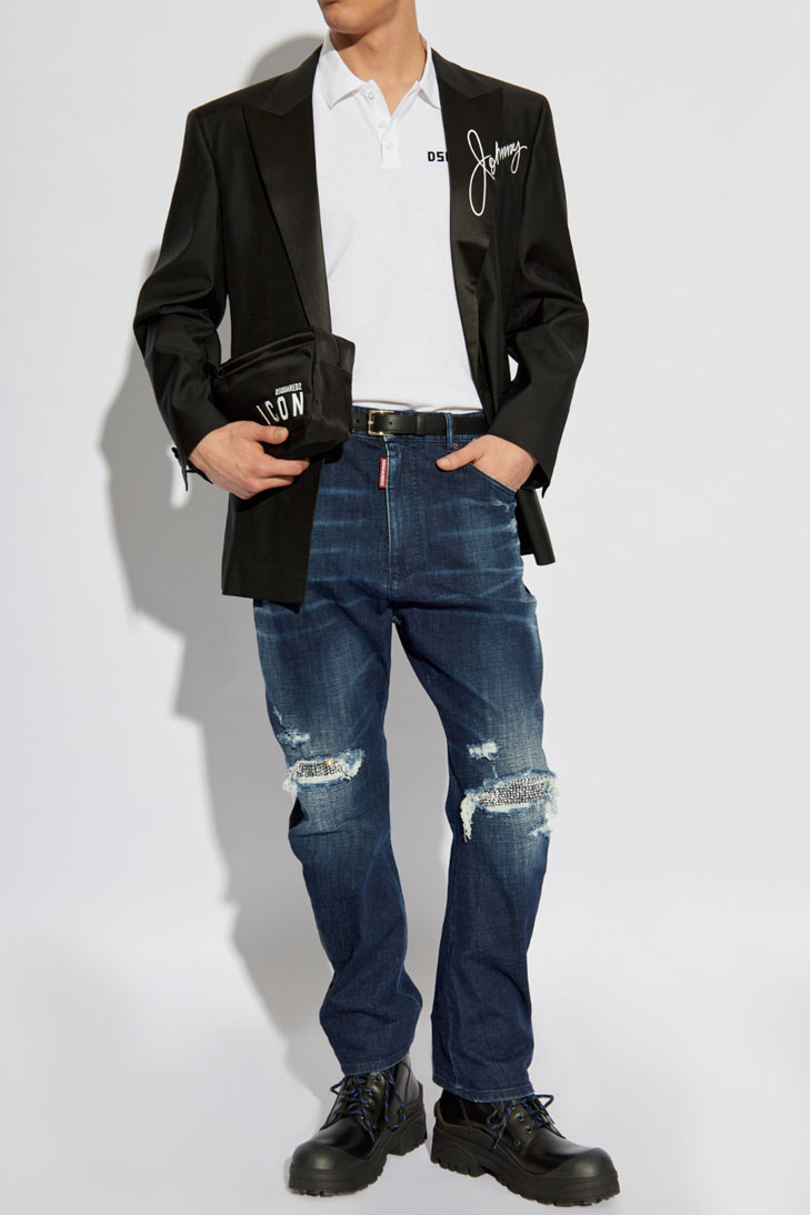 поло с вышитым логотипом