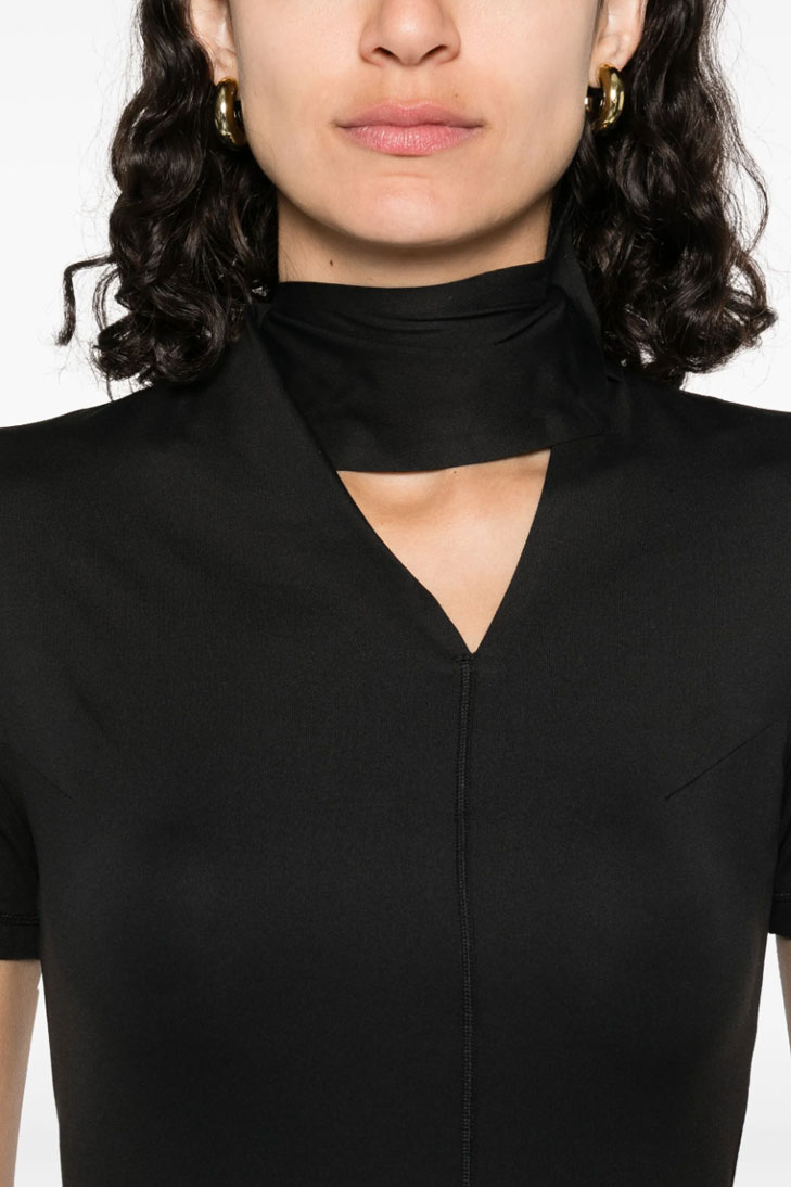 платье макси Fitted Neck