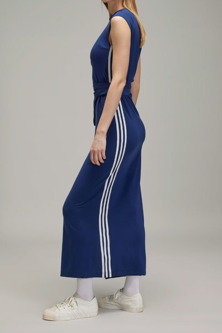 Платье макси с полоской