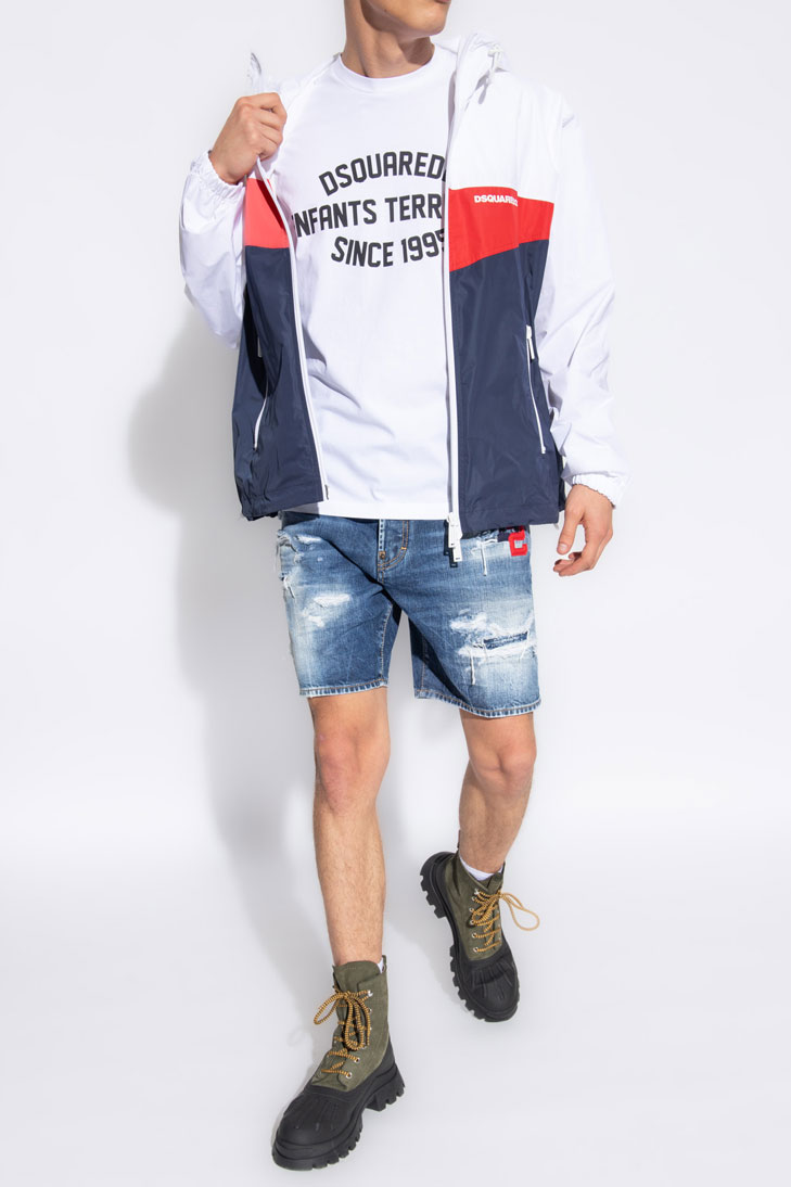 Шорты с нашитым логотипом