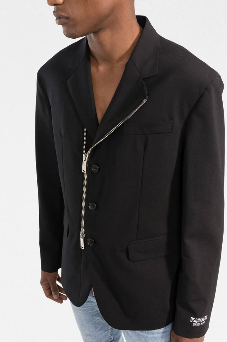 Пиджак-куртка на молнии с логотипом