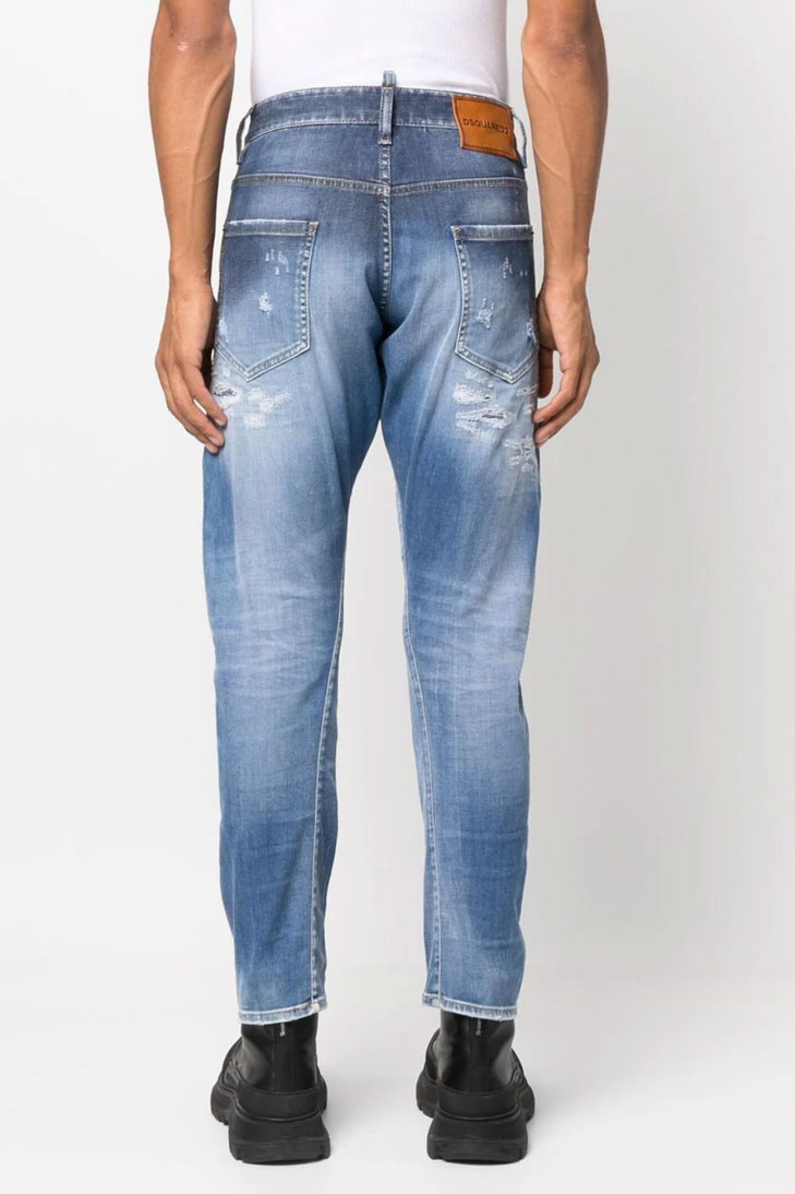 джинсы с прорезями