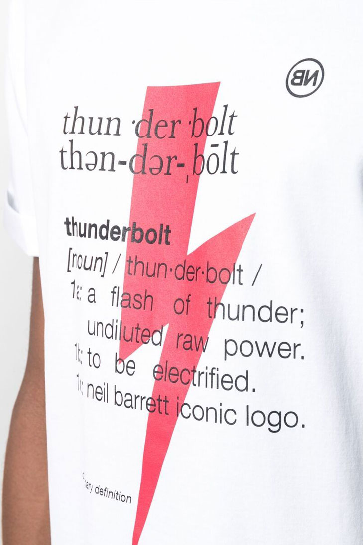 Футболка  NEIL BARRETT Thunderbolt Definition
