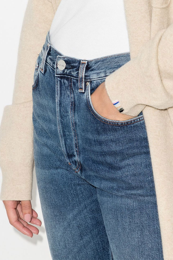 Прямые джинсы Totême с завышенной талией