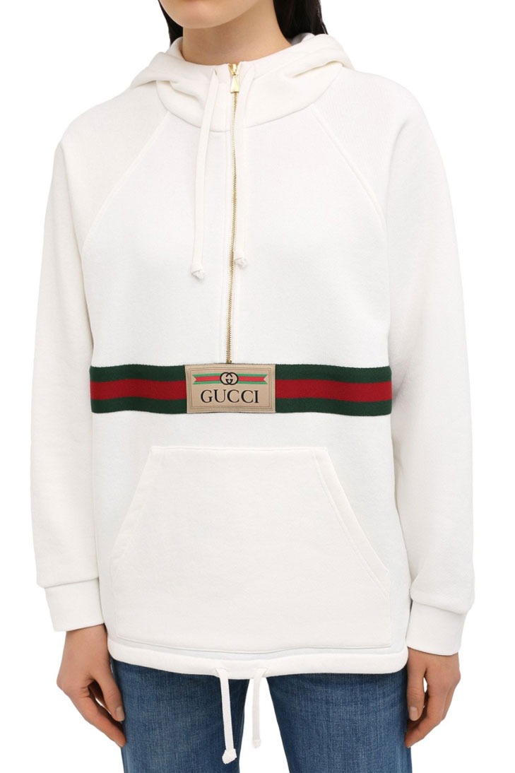 Хлопковое худи GUCCI на кулиске