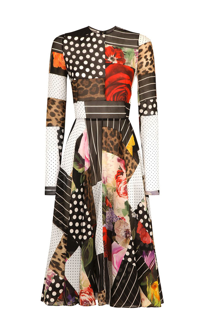 Платье Dolce&Gabbana в технике пэчворк