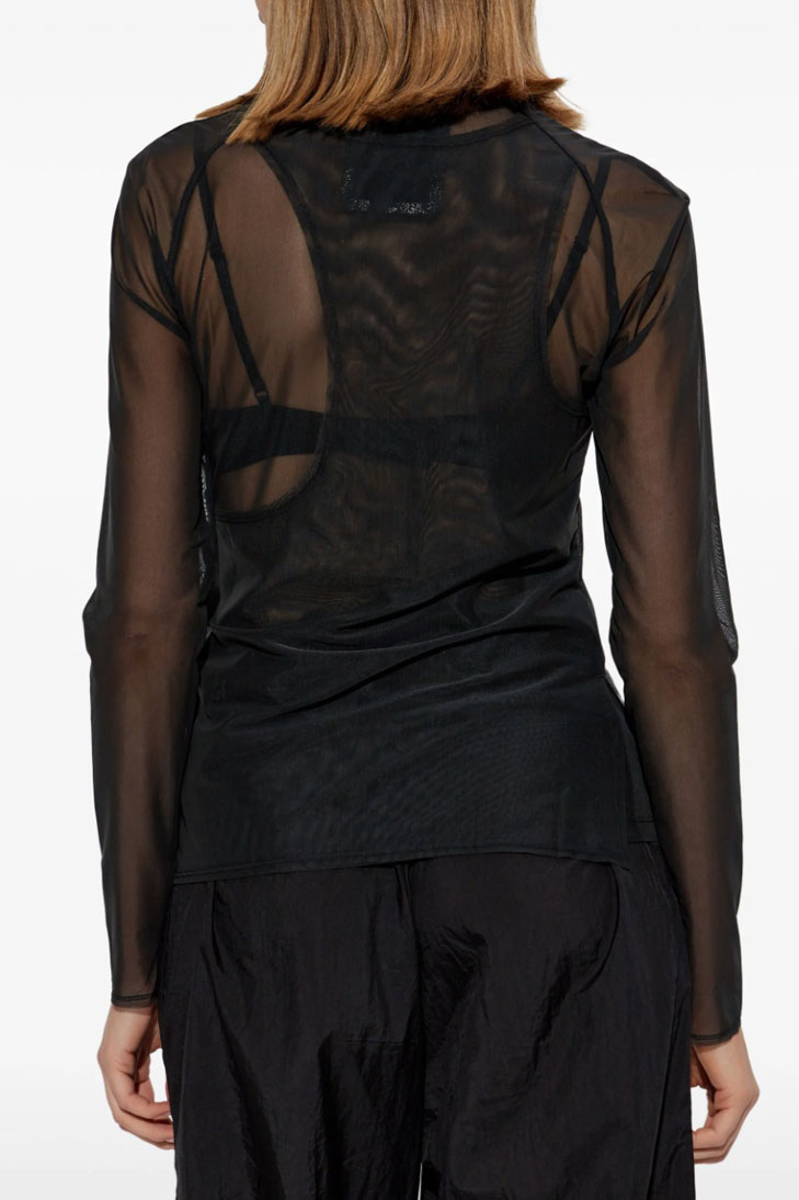 Джемпер из сетки