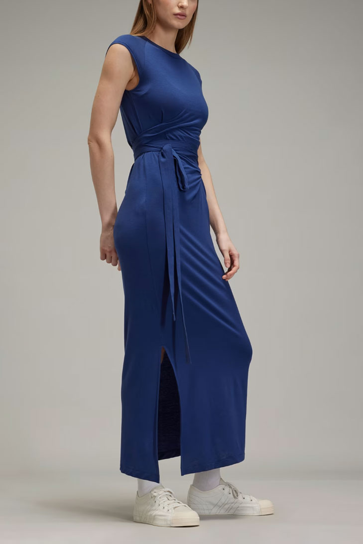 Платье макси с полоской