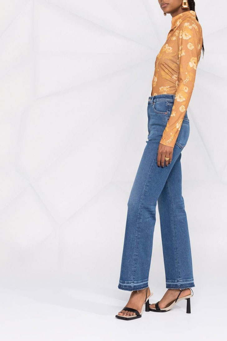 Расклешенные джинсы VALENTINO 