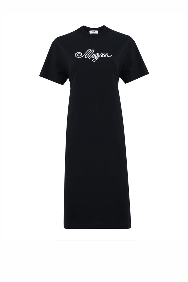 Платье с логотипом