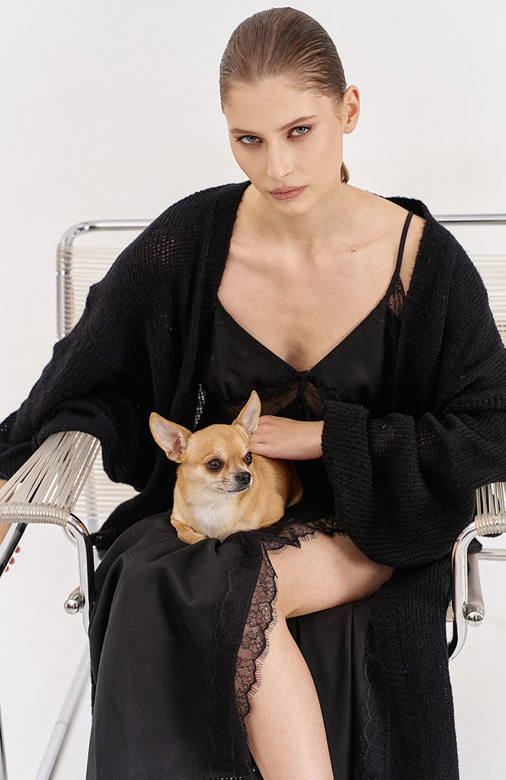 Кардиган вязаный