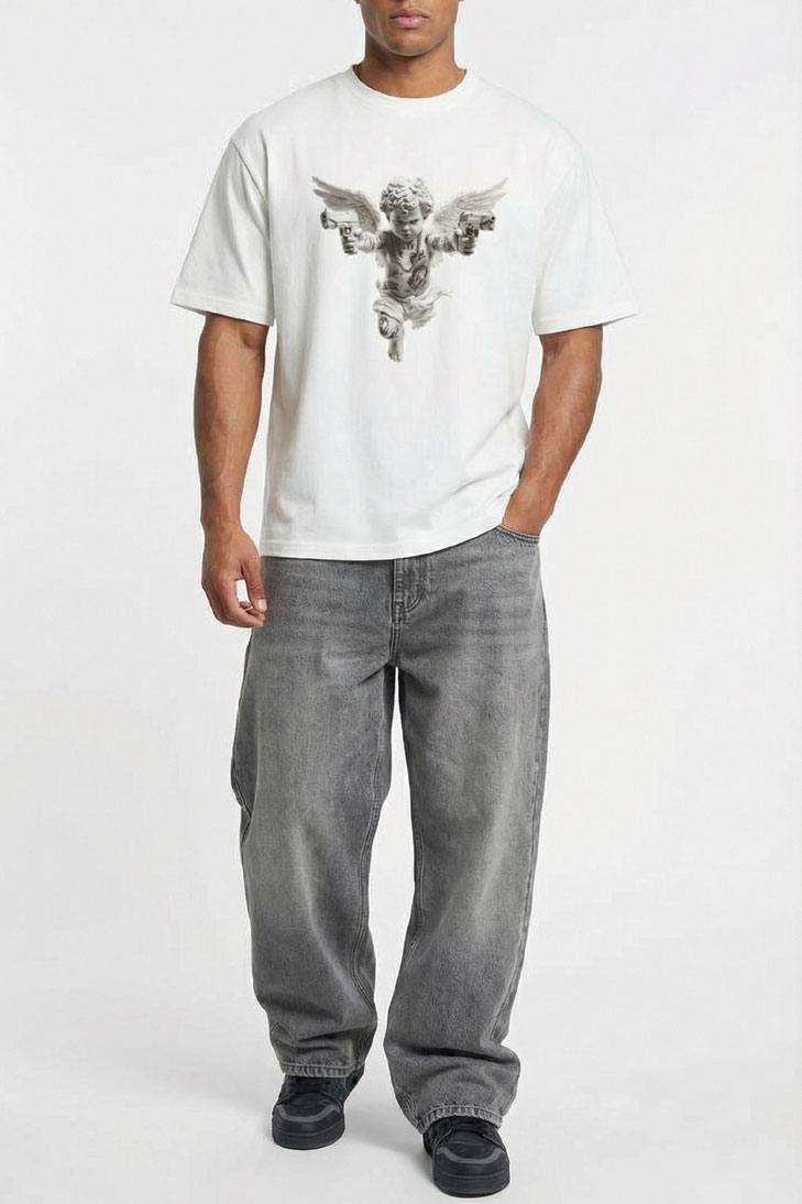 Футболка с принтом ангела