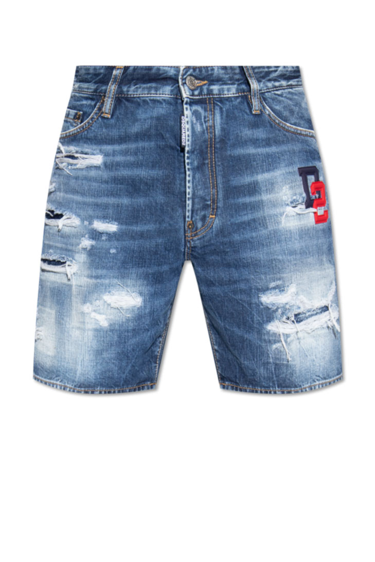 Шорты с нашитым логотипом