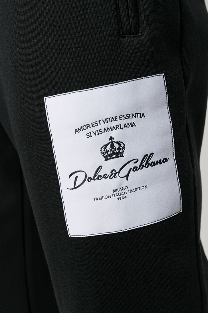 Спортивные брюки Dolce&Gabbana с нашивкой-логотипом