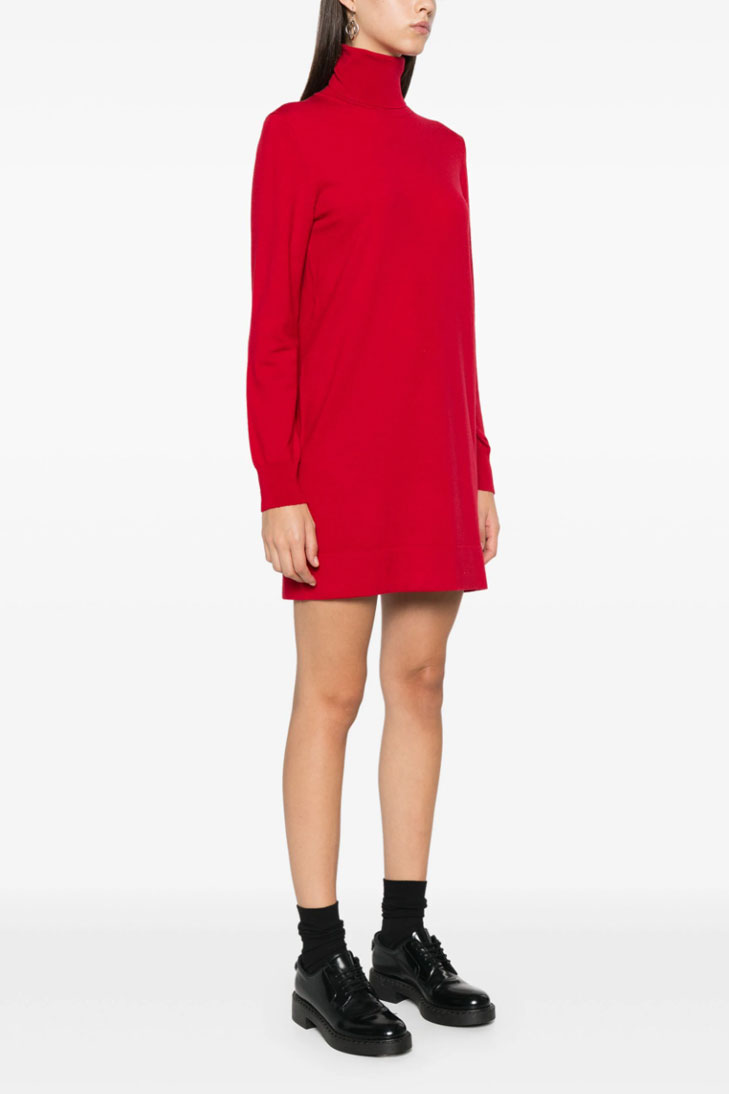 Трикотажное мини платье 