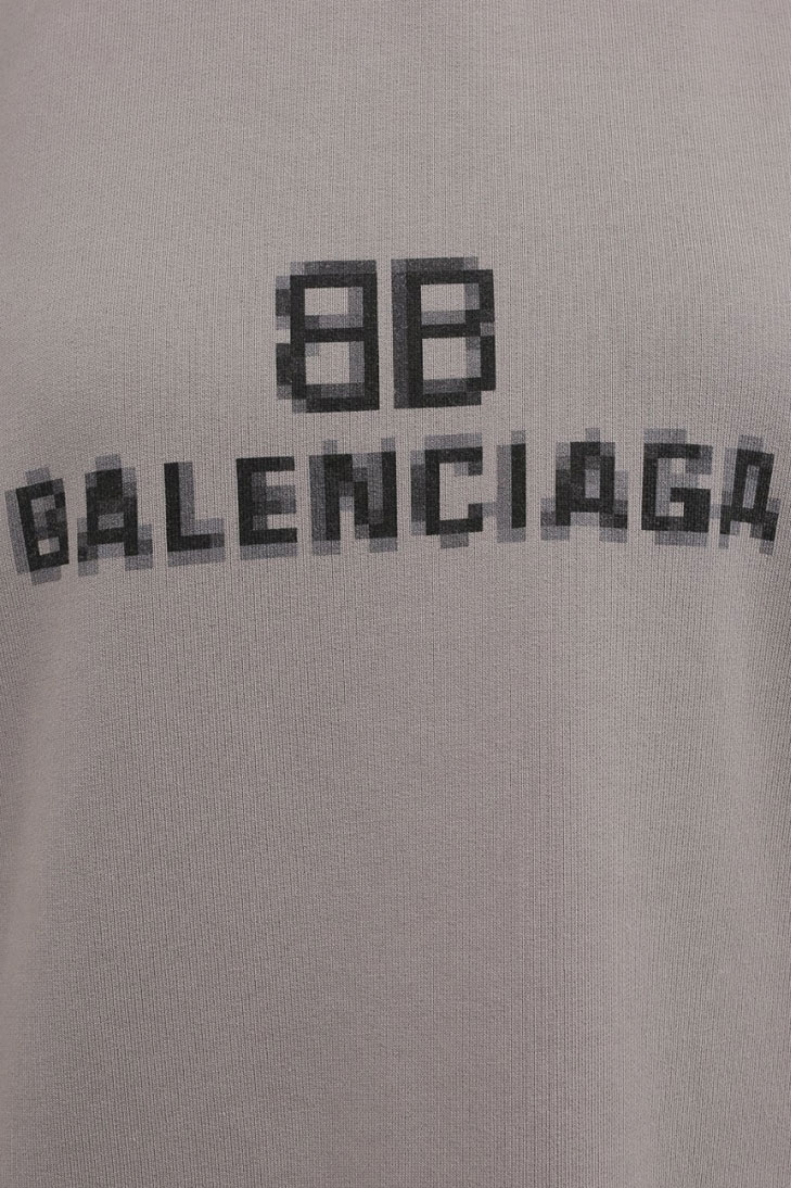 Худи Balenciaga оверсайз с логотипом