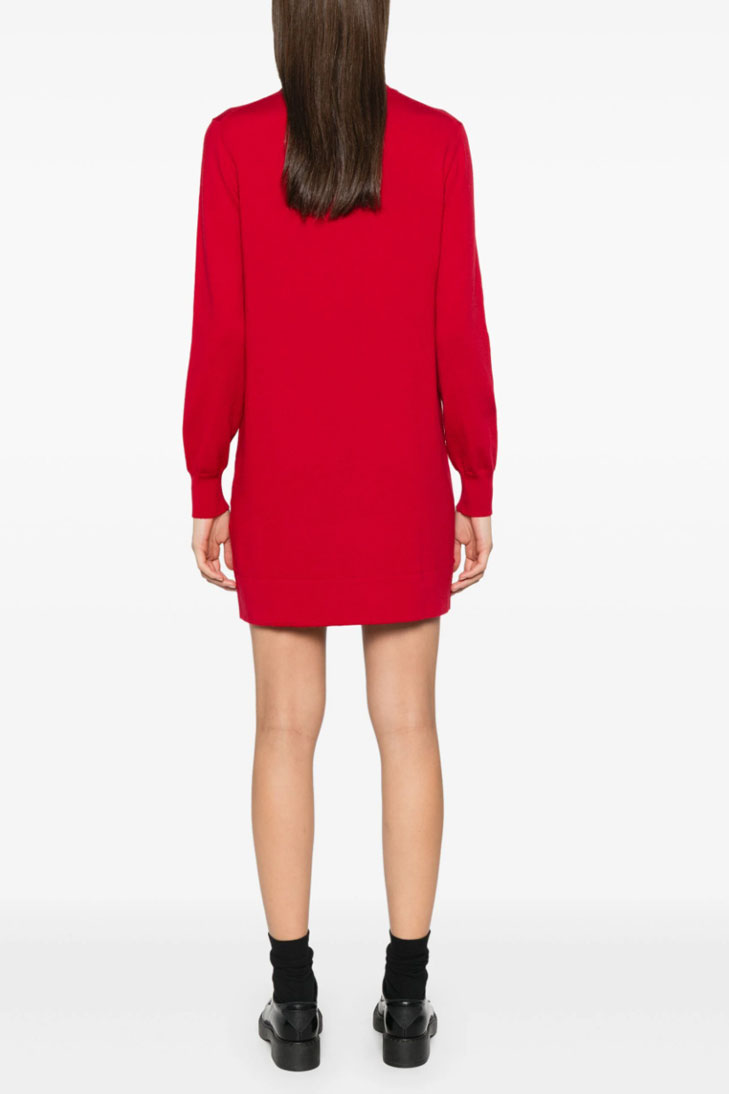 Трикотажное мини платье 