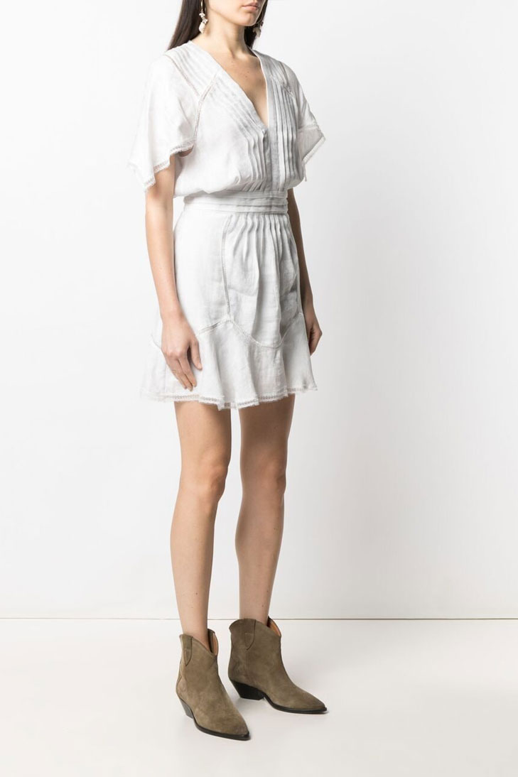 Короткое платье IRO Balco с кружевными вставками