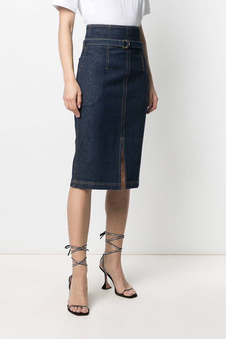 Юбка-карандаш  Philosophy Di Lorenzo Serafini джинсовая 