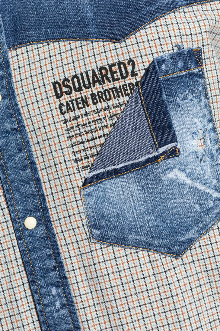 Комбинированная рубашка