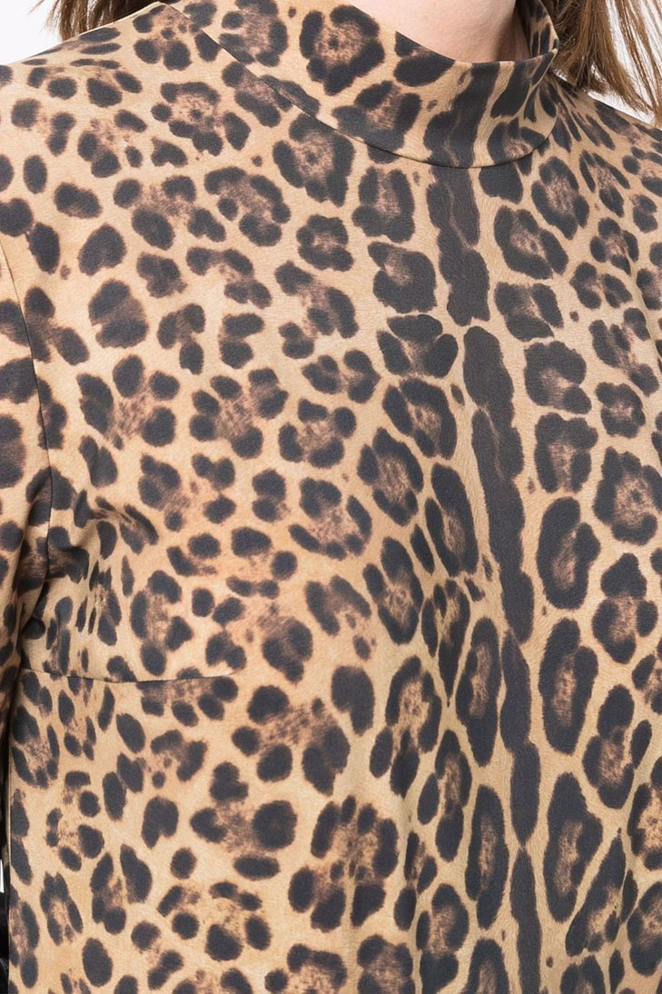 Джемпер  VALENTINO из джерси с леопардовым принтом