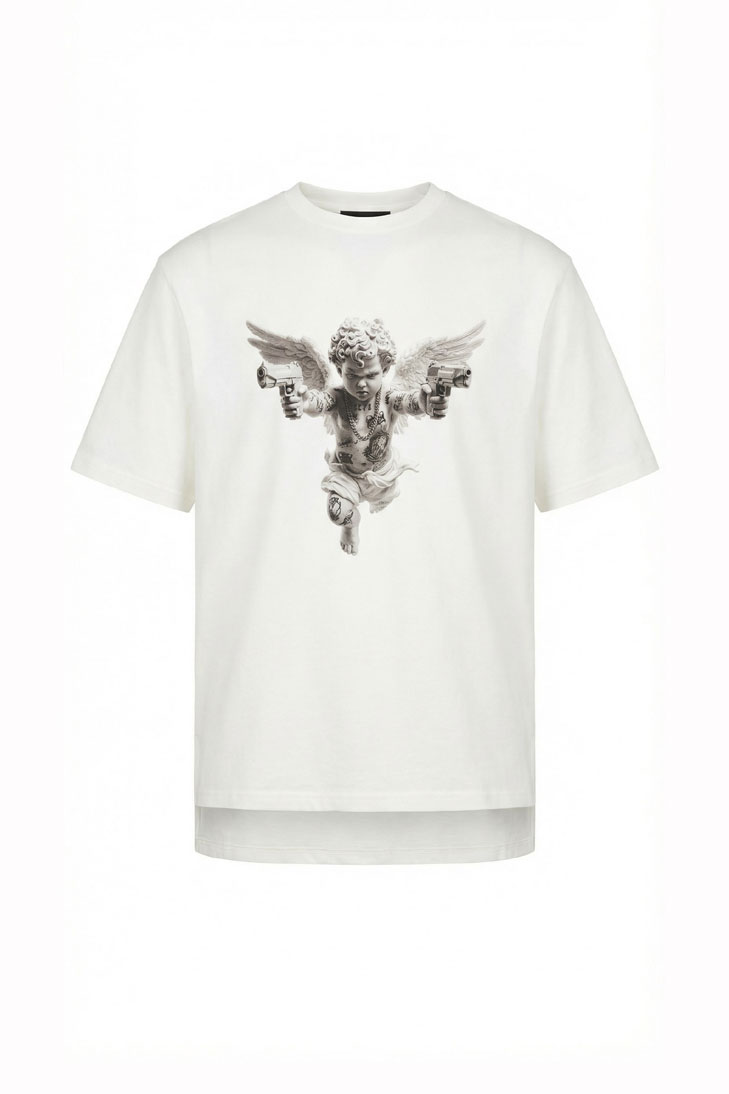 Футболка с принтом ангела
