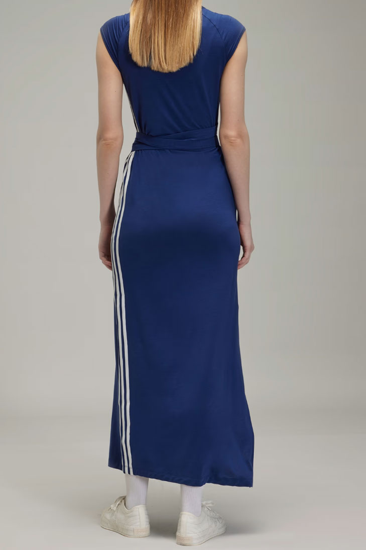 Платье макси с полоской