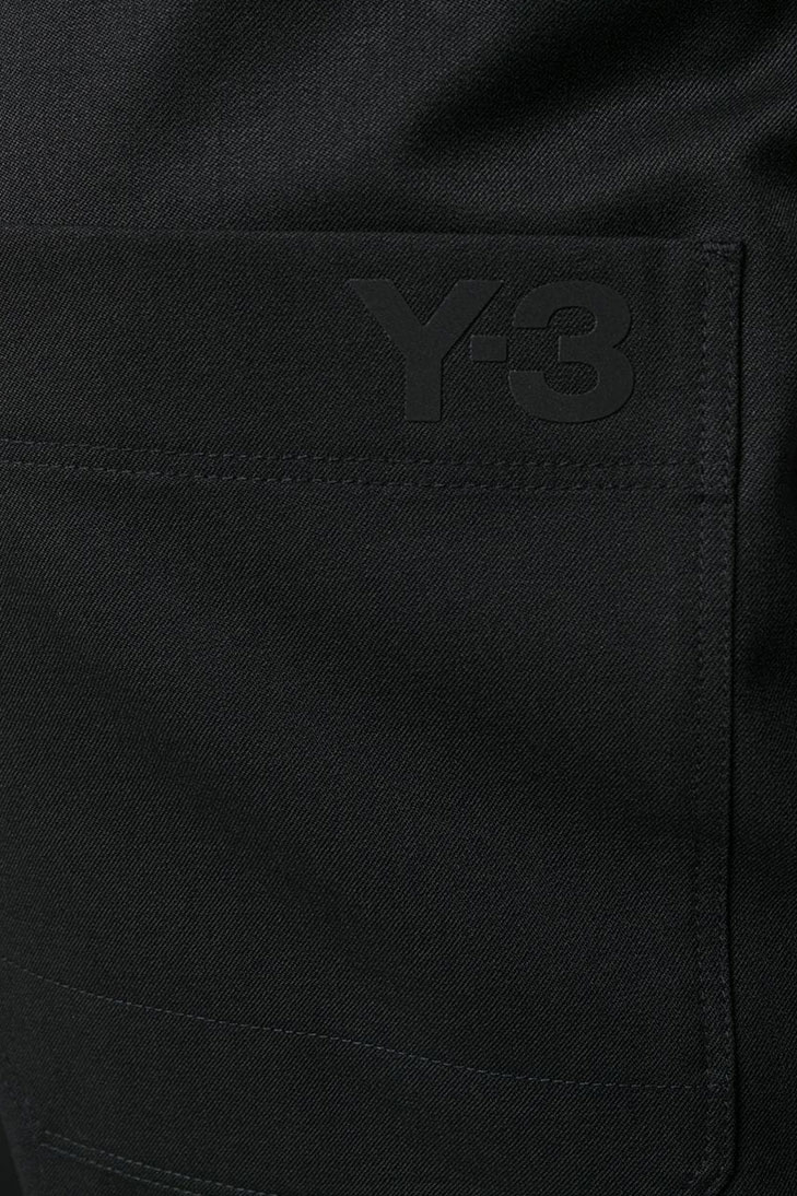 Однотонные брюки  Y-3 прямого кроя