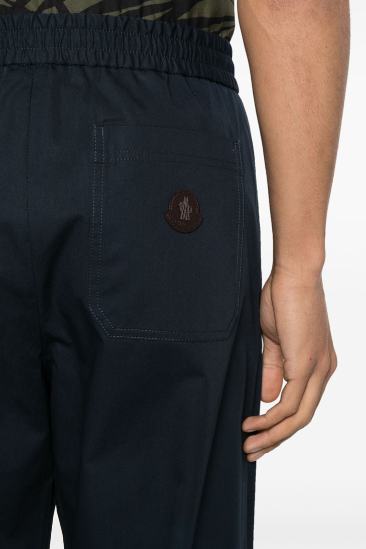 габардиновые спортивные брюки с логотипом