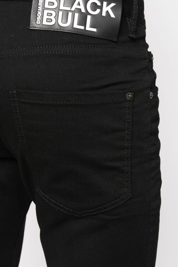 узкие джинсы с нашивкой-логотипом