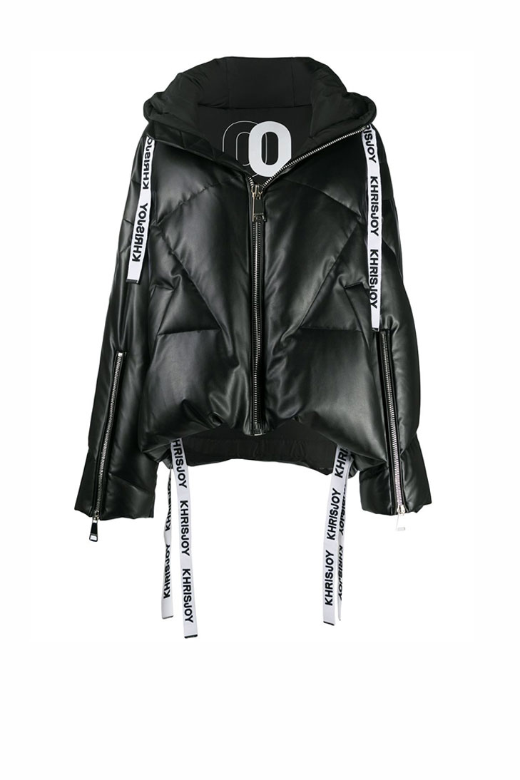 Пуховик  KHRISJOY из экокожи