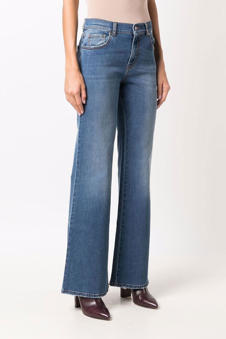Широкие джинсы P.A.R.O.S.H с завышенной талией 