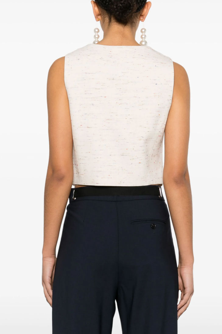 Жилет в мелкую  точку 