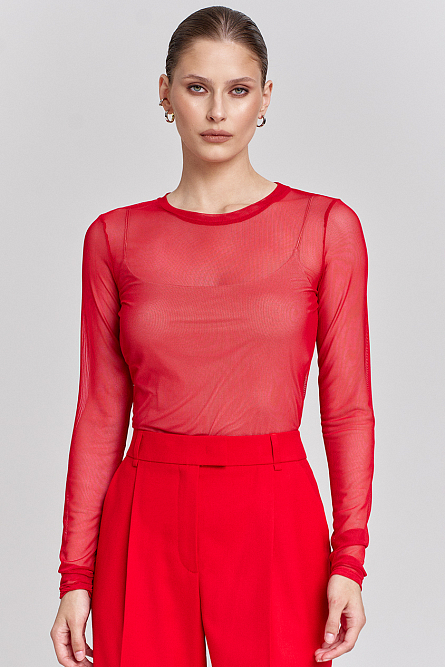 Блузка полупрозрачная