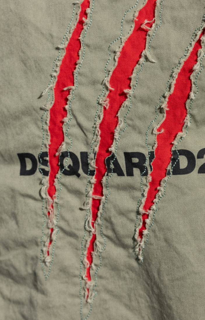 поплиновая рубашка с логотипом