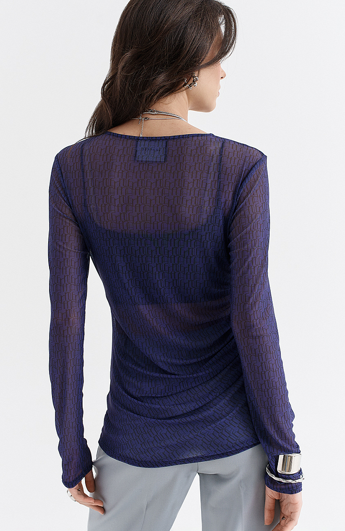 Блузка полупрозрачная