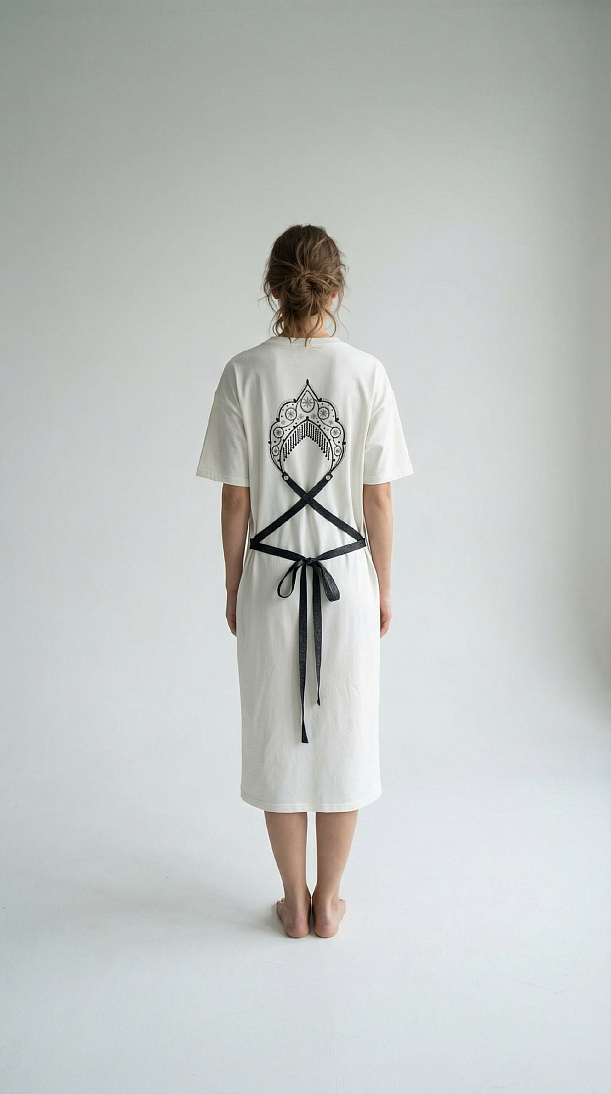 Платье с поясом