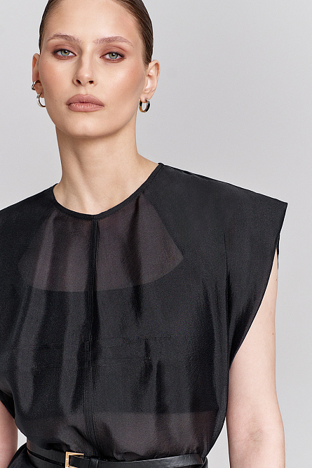 Платье полупрозрачное