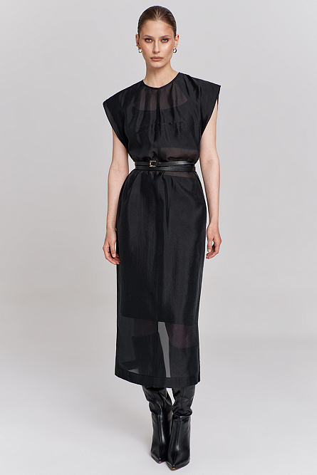 Платье полупрозрачное